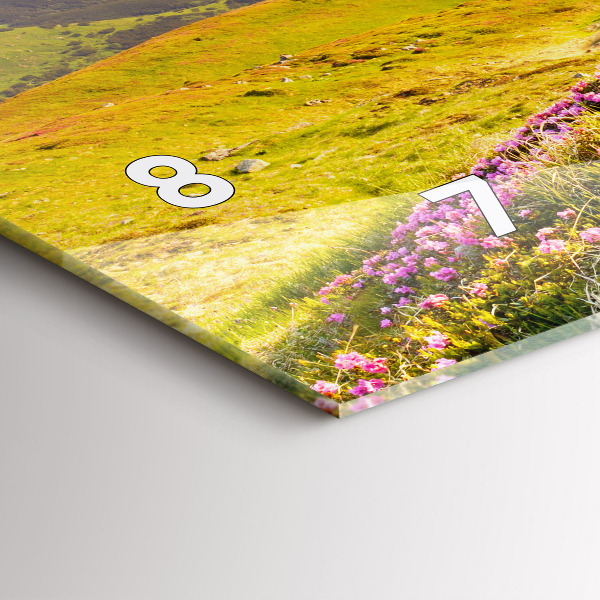 Horizontálne hodiny Horská krajina