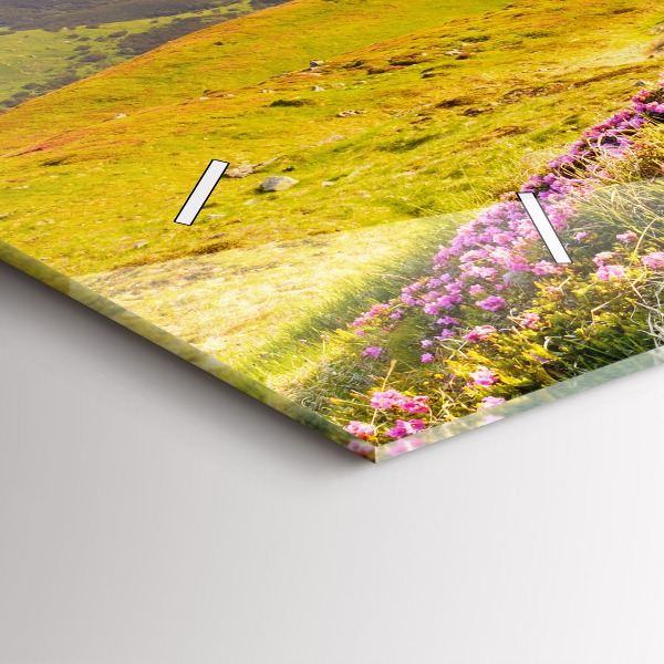 Horizontálne hodiny Horská krajina