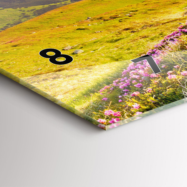 Horizontálne hodiny Horská krajina