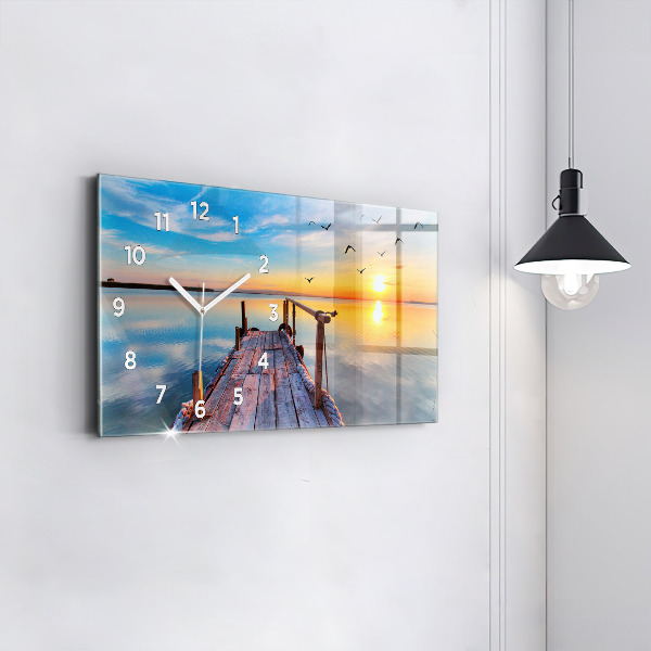Horizontálne hodiny Jazerné mólo