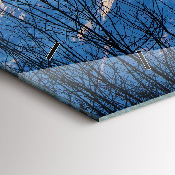 Horizontálne hodiny Výhľad na hory