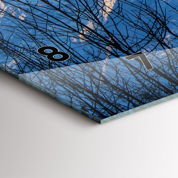 Horizontálne hodiny Výhľad na hory