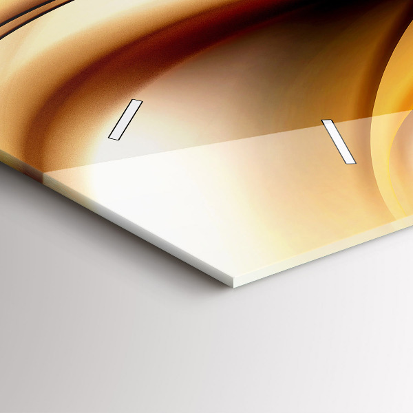 Horizontálne hodiny Vlnová abstrakcia