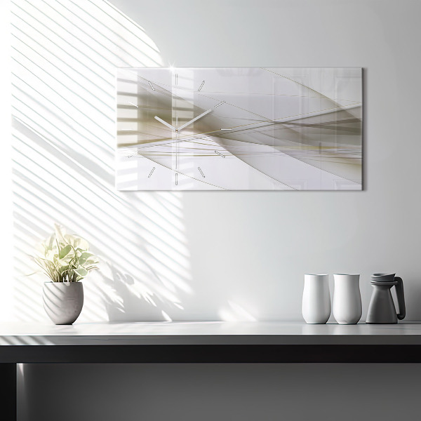 Horizontálne hodiny Svetlá abstrakcia