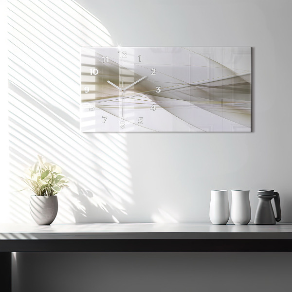 Horizontálne hodiny Svetlá abstrakcia