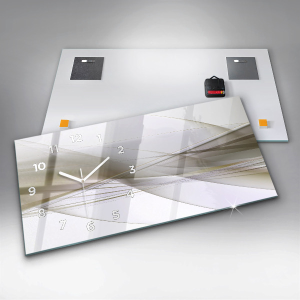 Horizontálne hodiny Svetlá abstrakcia