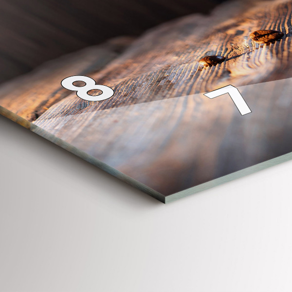 Horizontálne hodiny Šálka kávy