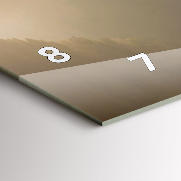 Horizontálne hodiny Strom v horách