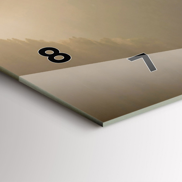 Horizontálne hodiny Strom v horách