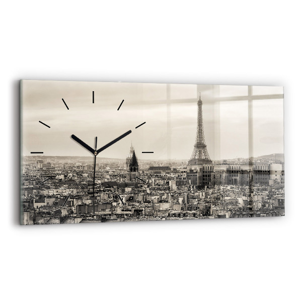 Horizontálne hodiny Panoráma Paríža