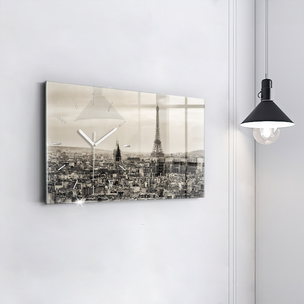 Horizontálne hodiny Panoráma Paríža