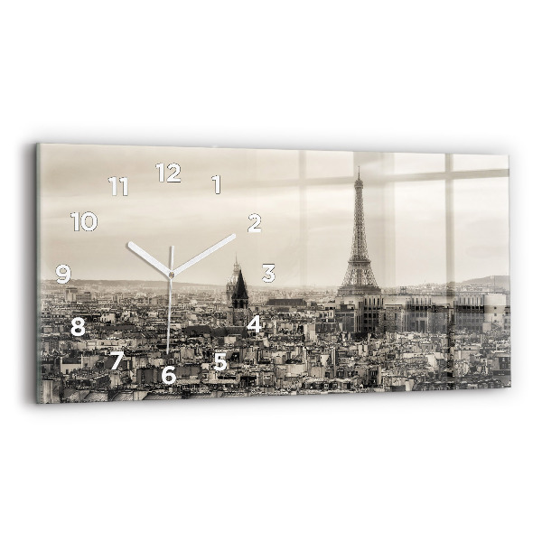 Horizontálne hodiny Panoráma Paríža