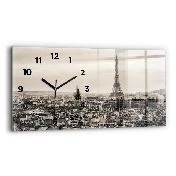 Horizontálne hodiny Panoráma Paríža