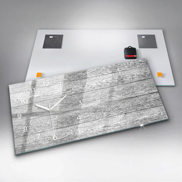 Horizontálne hodiny Drevené panely