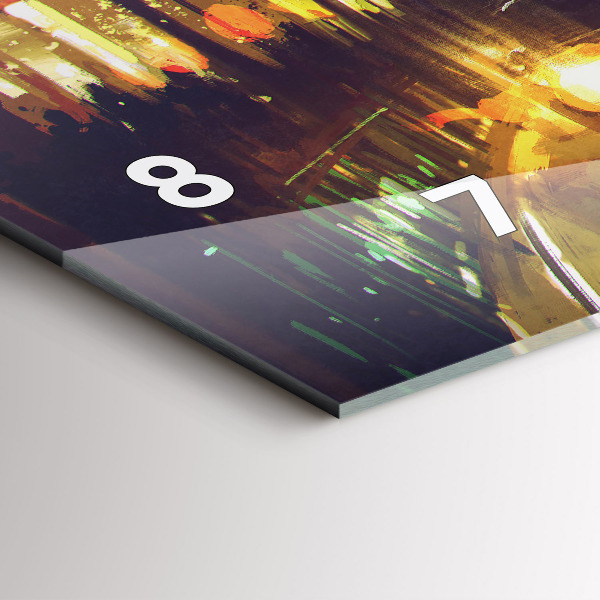 Horizontálne hodiny Maľované mesto