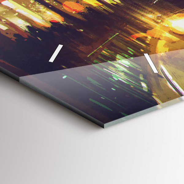 Horizontálne hodiny Maľované mesto