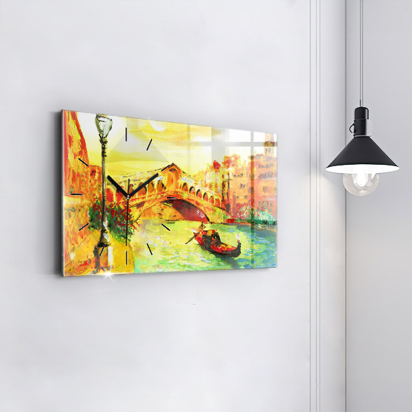 Horizontálne hodiny Benátsky most Rialto