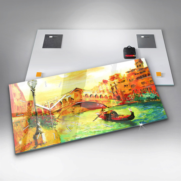 Horizontálne hodiny Benátsky most Rialto