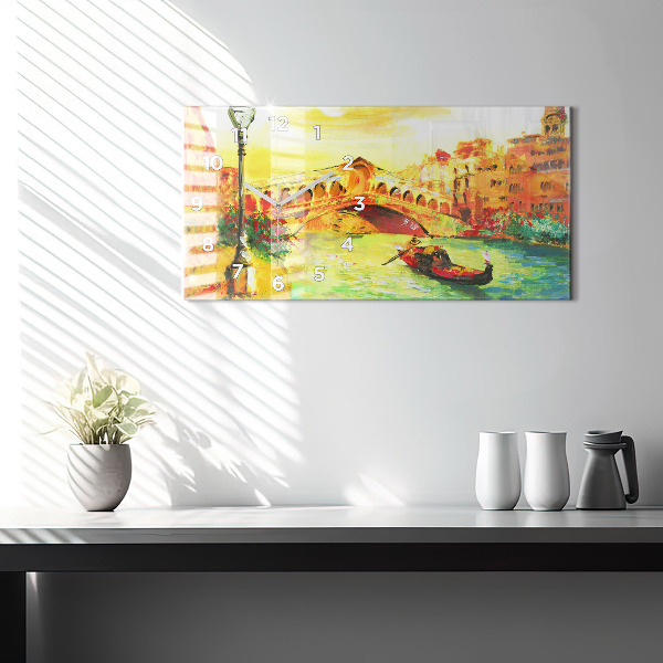Horizontálne hodiny Benátsky most Rialto