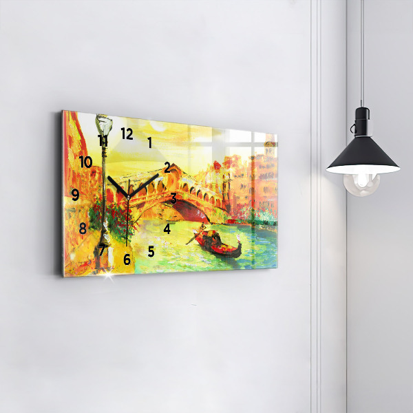 Horizontálne hodiny Benátsky most Rialto