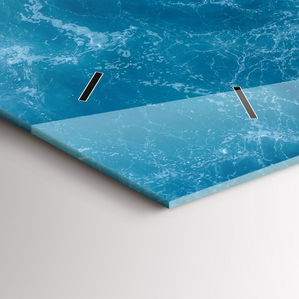 Horizontálne hodiny Morská voda