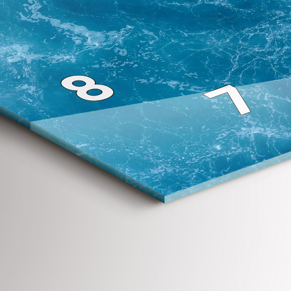 Horizontálne hodiny Morská voda