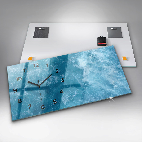 Horizontálne hodiny Morská voda