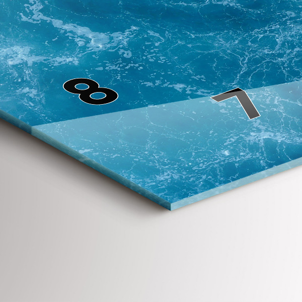 Horizontálne hodiny Morská voda