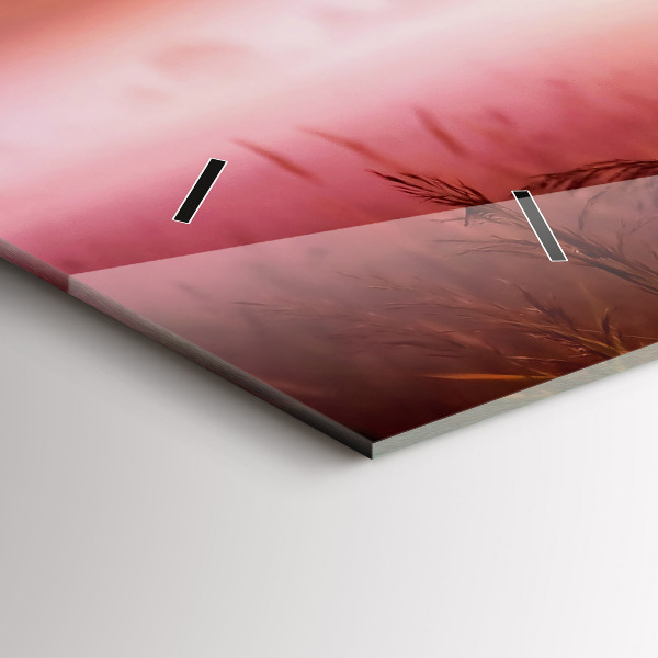 Horizontálne hodiny Hmlisté ráno