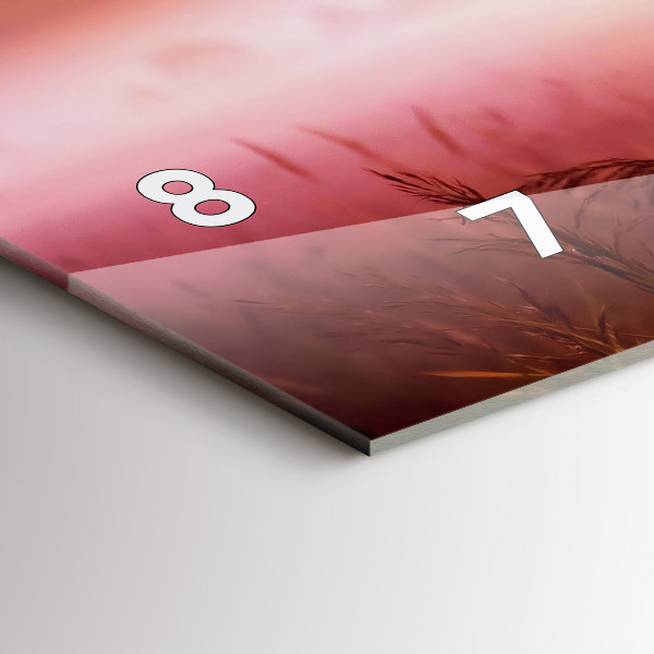 Horizontálne hodiny Hmlisté ráno