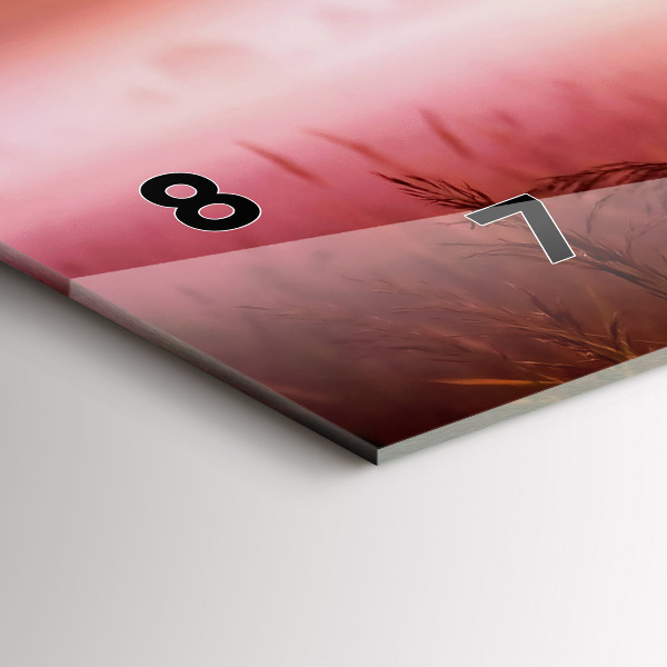 Horizontálne hodiny Hmlisté ráno