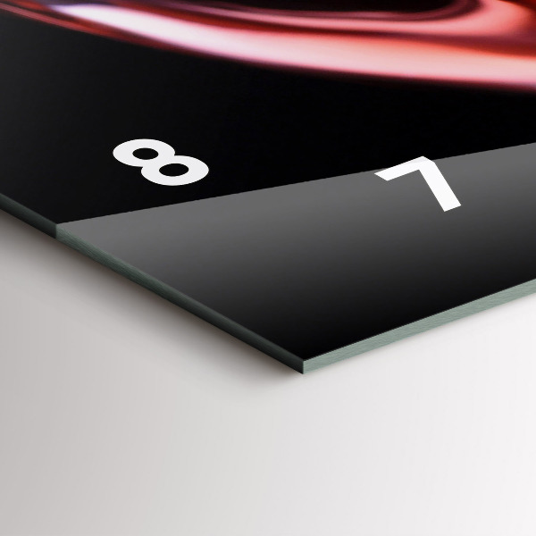 Horizontálne hodiny Pohár vína