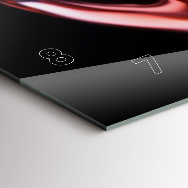 Horizontálne hodiny Pohár vína