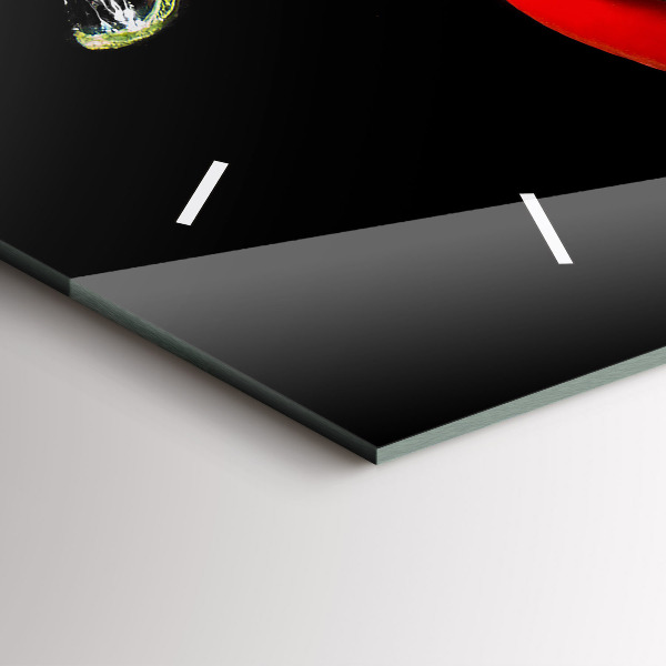 Horizontálne hodiny Paprika vo vode