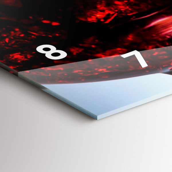 Horizontálne hodiny Poháre vína