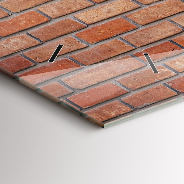 Horizontálne hodiny Tehlová stena