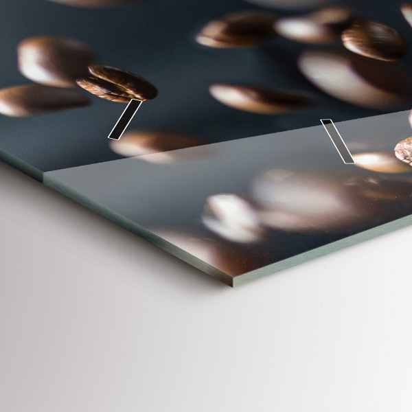 Horizontálne hodiny Kávové zrná