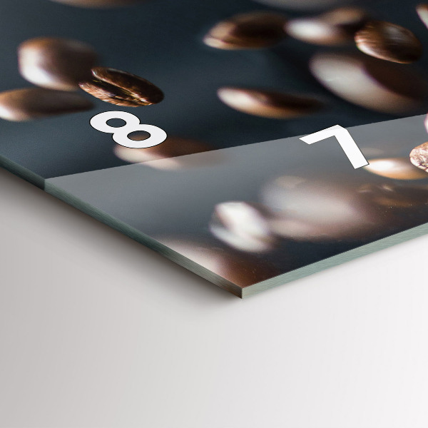 Horizontálne hodiny Kávové zrná