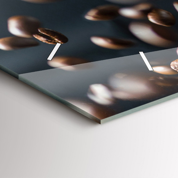 Horizontálne hodiny Kávové zrná