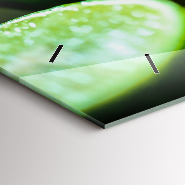 Horizontálne hodiny Kúsky limetky