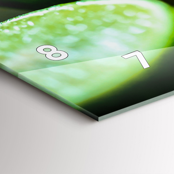 Horizontálne hodiny Kúsky limetky