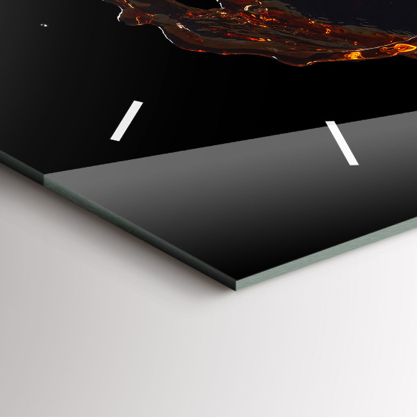 Horizontálne hodiny Rozliaty nápoj