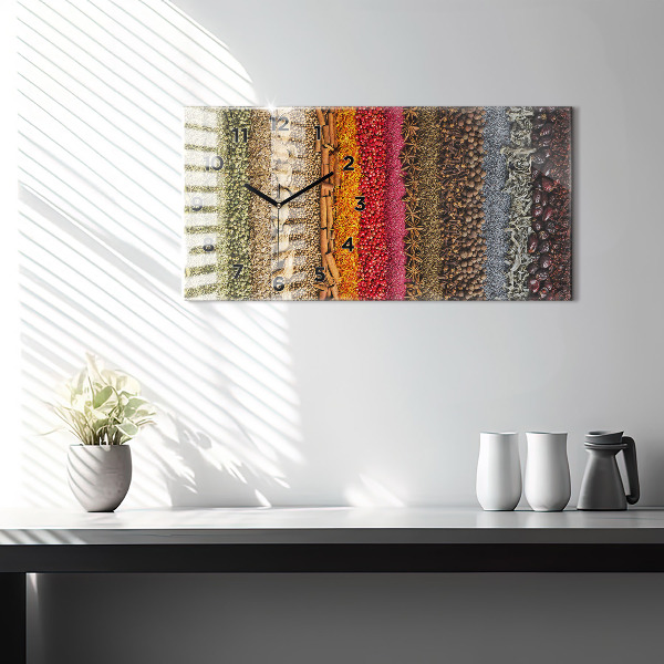 Horizontálne hodiny Riadky korenia