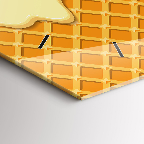 Horizontálne hodiny Vafle a zmrzlina