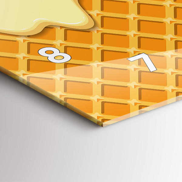 Horizontálne hodiny Vafle a zmrzlina