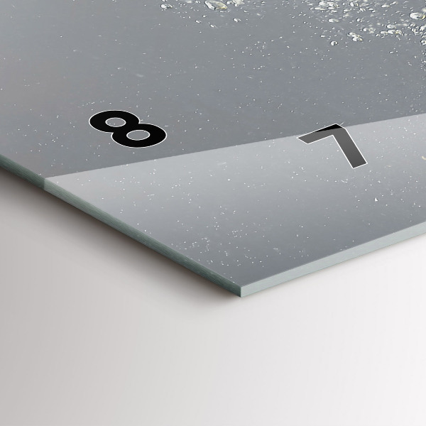 Horizontálne hodiny Citrusové plody vo vode