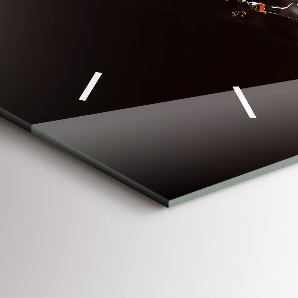 Horizontálne hodiny Horúca káva