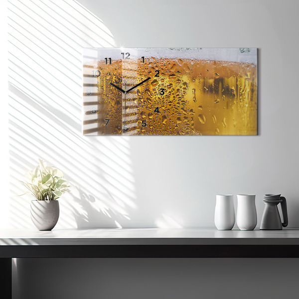 Horizontálne hodiny Hrnček piva