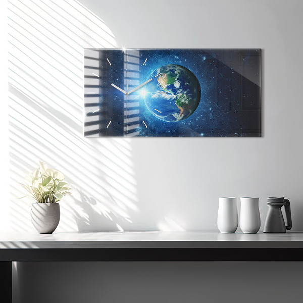 Horizontálne hodiny Zem a galaxia - NASA