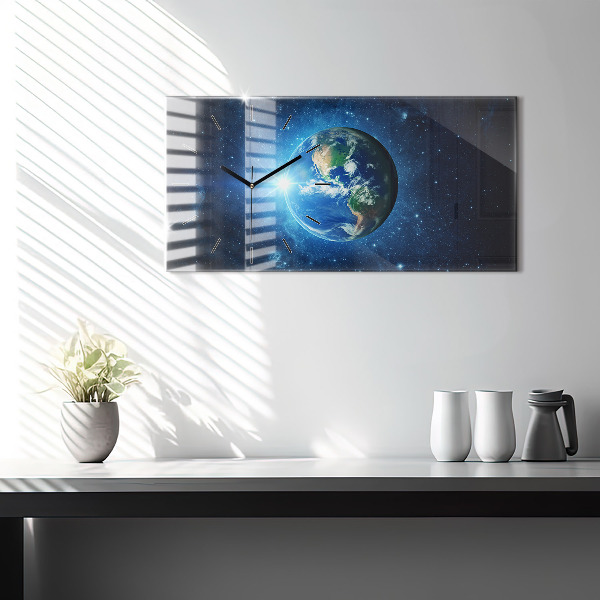 Horizontálne hodiny Zem a galaxia - NASA